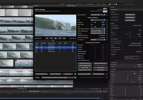 BRAW Toolbox in Final Cut Pro 