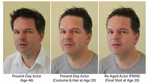 De-aging by FRAN and mask.
