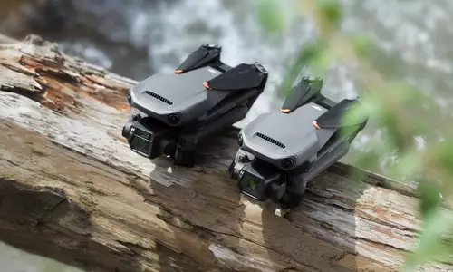 DJI Mavic 3 Classic next to Mavic 3 Cine
