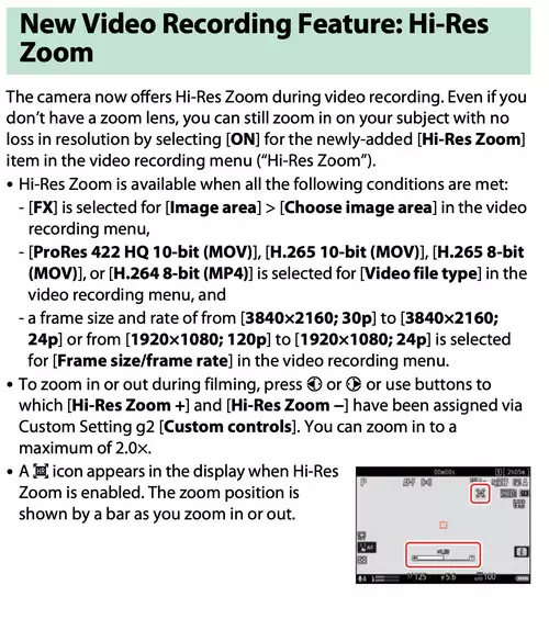 Nikon Z9:  Firmware Update 3.00 mit verbessertem AF-Tracking, Hi-Res Zoom fr Video uvm