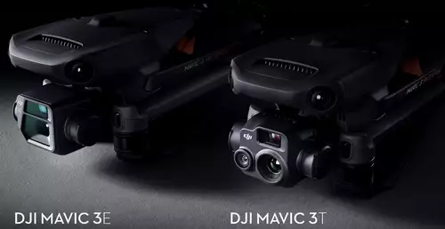 DJI Mavic 3E and 3T camera systems.