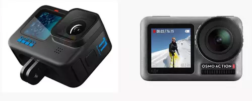 GoPro Hero11 Black und alte DJI Osmo Action 