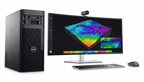 Dell Precision 7865 mit Dell 38" U3821DW Monitor 