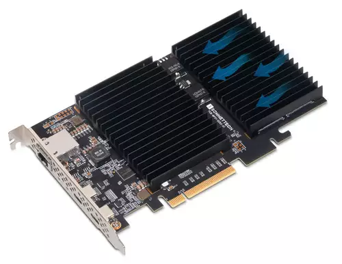 Sonnet McFiver PCIe-Adapterkarte - Khlung der NVMe SSDs 