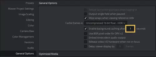 Samsung SM961 als DaVinci Resolve Rendercache : resolve 1