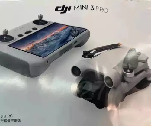 DJI Mini 3 box with new RC remote control. 