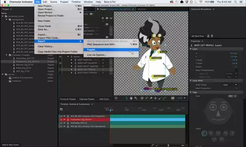 Neue Funktionen: Adobe Premiere Pro, After Effects und Character Animator // IBC 2016 : character Animator