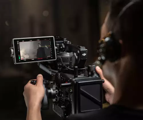 DJI Ronin 4D mit Fokus Waveformanzeige 