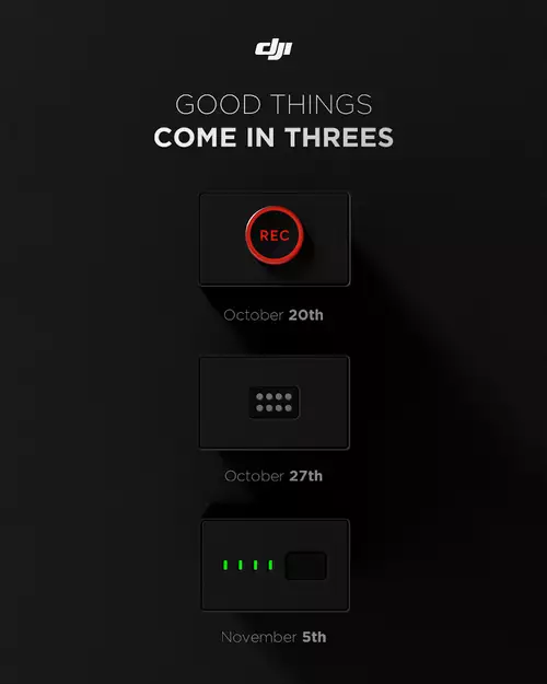 DJI announcement of the three new products.