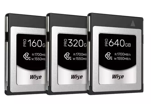 Wise CFexpress Type B PRO memory cards