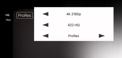 FiLMiC Pro v6.17 kann auf untersttzten iOs Gerten ProRes aufzeichnen 