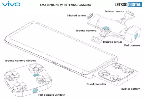 Vivos Smartphone Mini-Drohne 