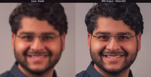 Googles neuer Super-Resolution Algorithmus SR3 skaliert Gesichter nahezu perfekt hoch