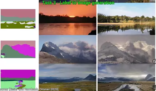 Image generation of landscapes per sketch
