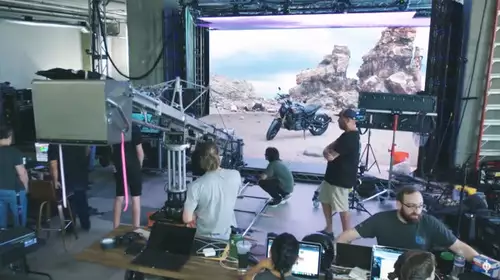 Virtual film set