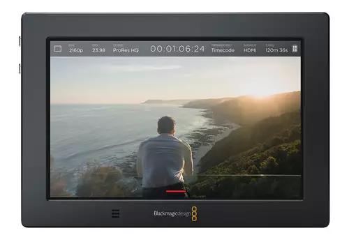 Video Assist 4K von Blackmagic Design mit stabilem Gehuse aus Alumnium