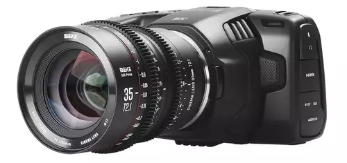 Meike Prime 35mm T2.1 for Super 35 an der Blackmagic Pocket Cinema Camera 6K