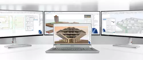 MSI WS66 with three external displays