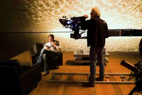 Deakins und Villeneuve am Set von Blade Runner 2049 (Photo: Stephen Vaughan) 