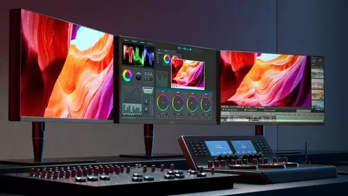 Asus monitors in studio setup