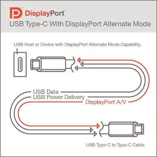 USB-C mit DisplayPort Alternate Mode 