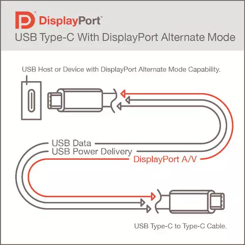 USB-C with DisplayPort Alternate Mode