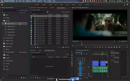 Adobe Premiere Pro mit neuen Productions-Funktionen 