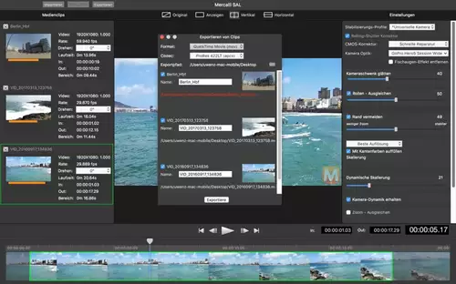 Mercalli Standalone Mac: Videostabilisierung in der Postproduktion fr Macs