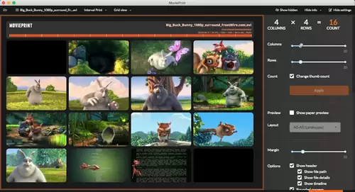 Free tool MoviePrint automatically creates posters from film scenes 