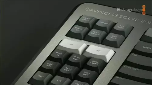 Blackmagic DaVinci Resolve Editor Keyboard In- und Out Marker 