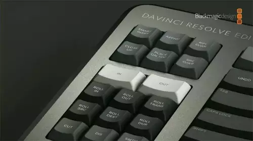 Blackmagic DaVinci Resolve Editor Keyboard In- and Out Marker