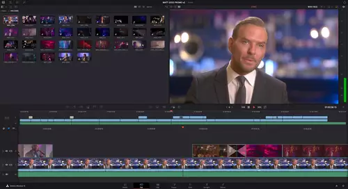 The new Cut workspace in DaVinci Resolve 16