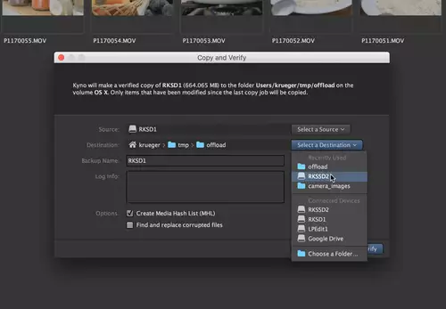 Kyno 1.6 now with Verified Offloading
