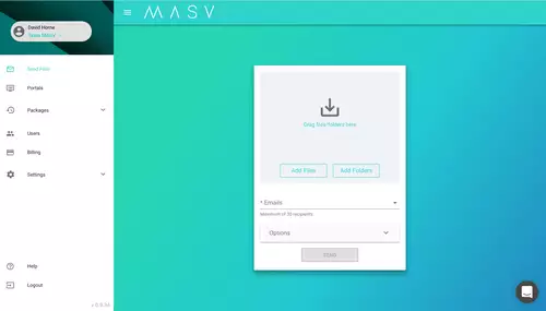 MASV 3.0 Interface