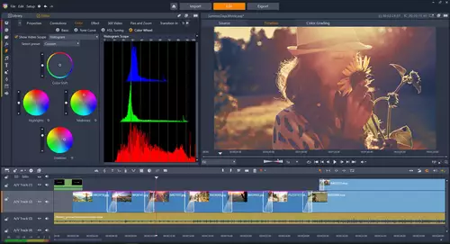 Farbräder und mehr in Corel Pinnacle Studio 22 Ultimate