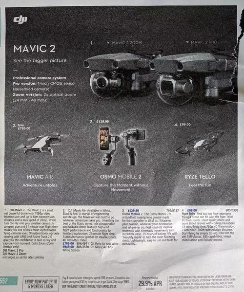 DJI Mavic 2 in the catalogue