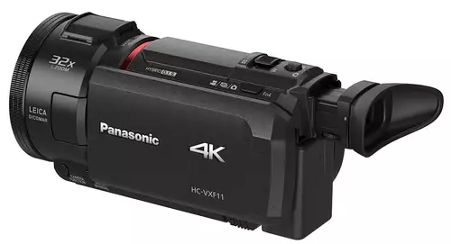  The Panasonic VXF11 has an additional viewfinder 