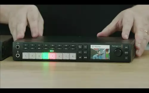 Der ATEM Television Studio HD LiveMischer in Aktion