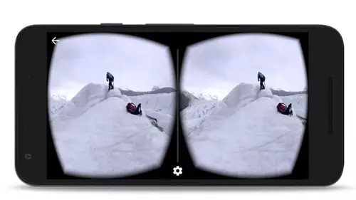 YouTube App Bild für Googles Cardboard