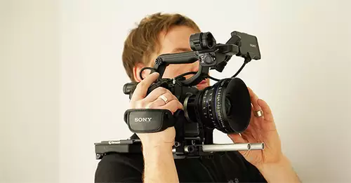 Sony PXW-FS5 mit Leichtstütze