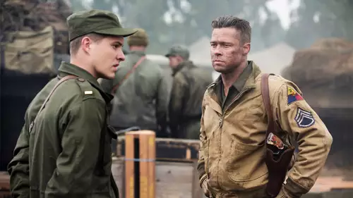 Brad Pitt in "The Fury"