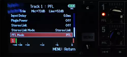 PFL-Modus beim Zoom F8