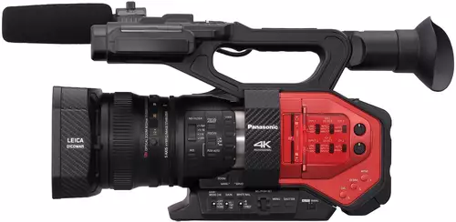 Die Seitenelemente der Panasonic AG-DVX200