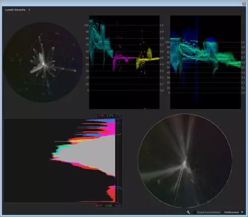 Ein aktueller Blick auf Premiere Pro CC 2015 - Lumetri und Co. : Messinstrumente