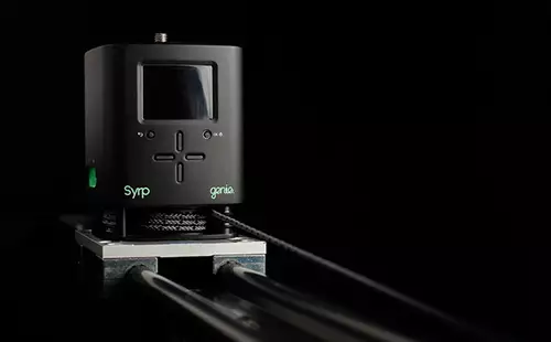 Syrp Genie im linearen Modus auf dem Slider mit Seil