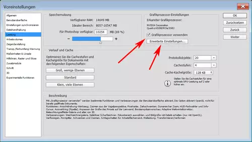10 Bit Workflow mit Nvidia Quadro K5200 und LG 31MU97-B : Photoshop1