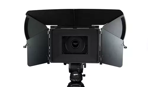 Alle Flags an der Chrosziel Mattebox MB565.Cine1 können für den Transport minimiert werden