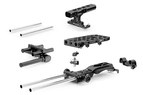 Das wichtigste Zubehr fr die FS7 ist eine schulter-fhige Baseplate