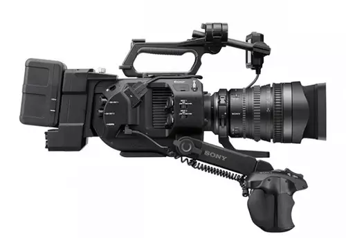 XLR-Inputs auf der rechten Kameraseite der FS7