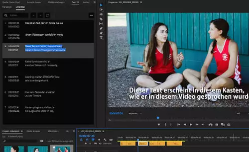 Audio-Transkription in Adobe Premiere Pro - jetzt mit Sensei automatisch und kostenlos
